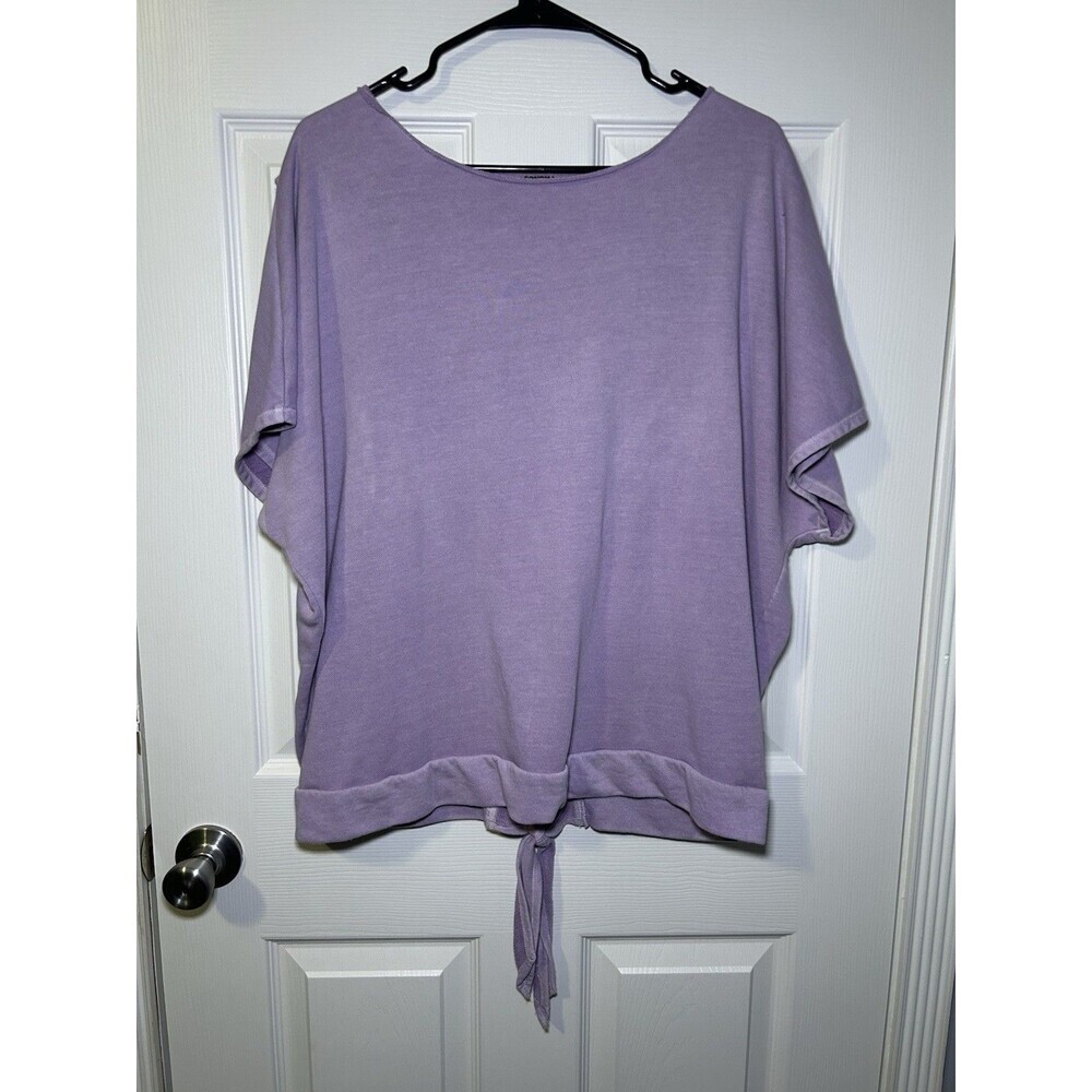 SONOMA Women’s Short Sleeve Tie Back Top Light Purple Size XL